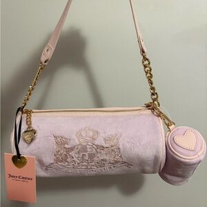 Juicy Couture Lilac Mist Twin Dogs Barrel Bag